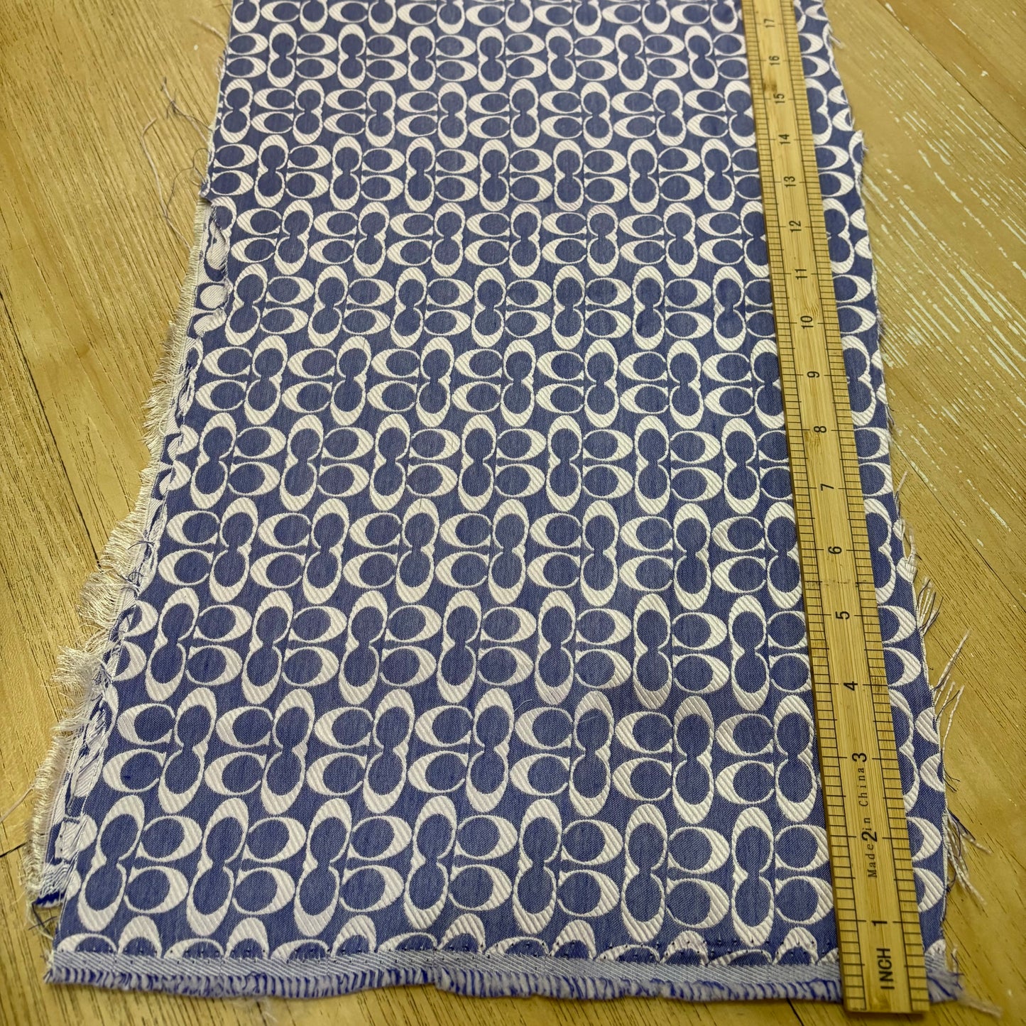 Coach Jacquard Fabric Purplish Blue