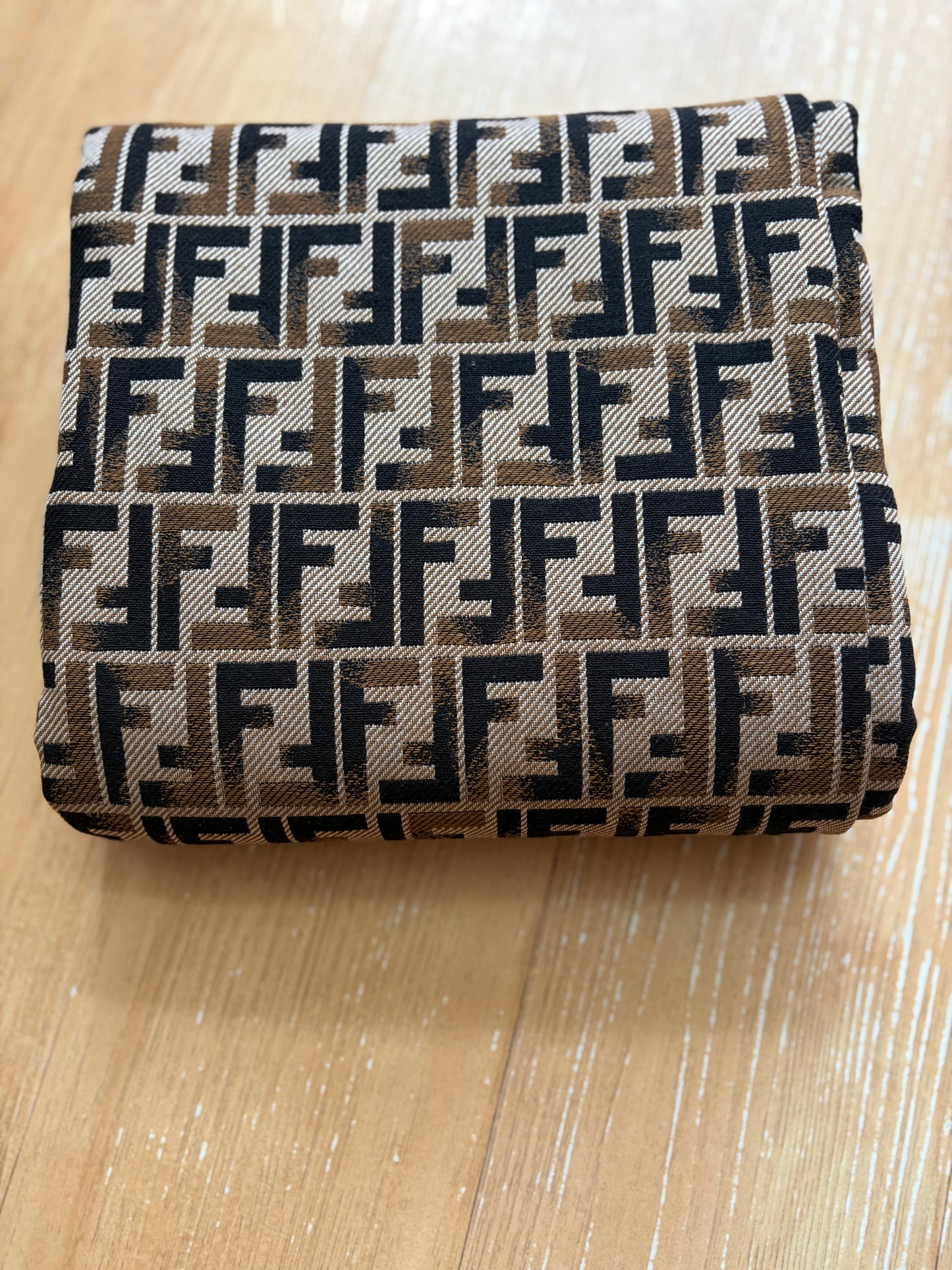 F14 Jacquard Fabric Brown Beige