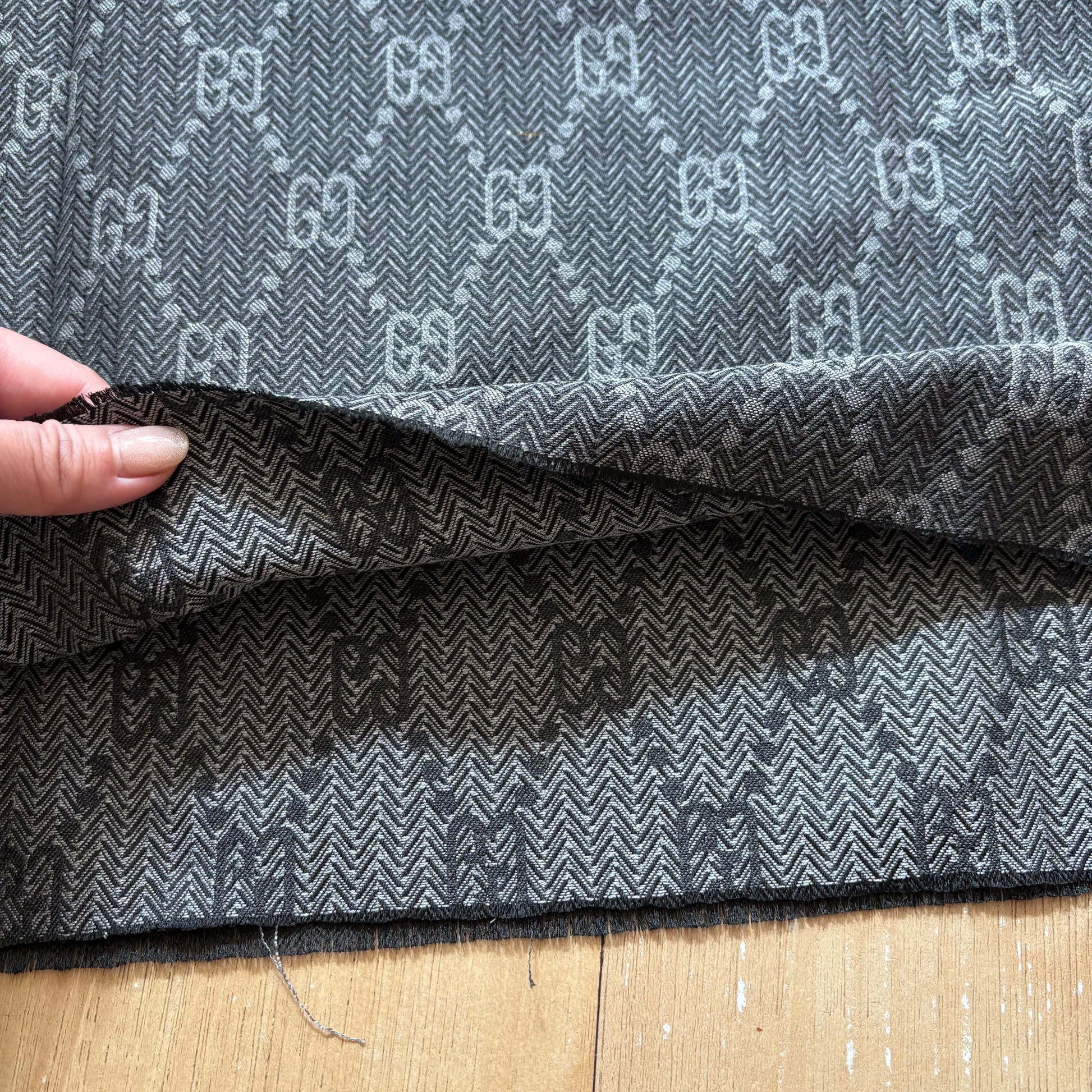 Gucci Jacquard Fabric Grey G39 GG Monogram