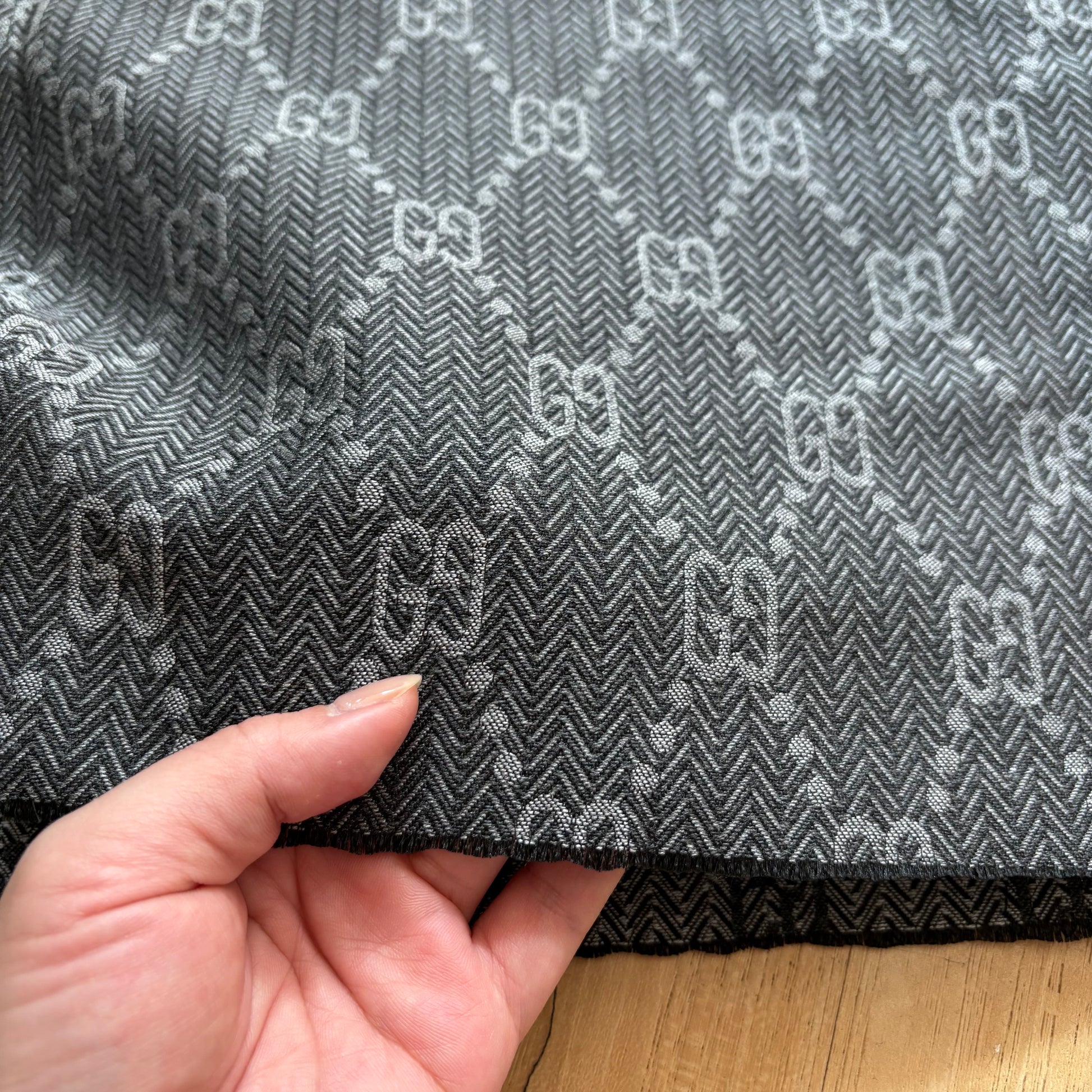 Gucci Jacquard Fabric Grey G39 GG Monogram