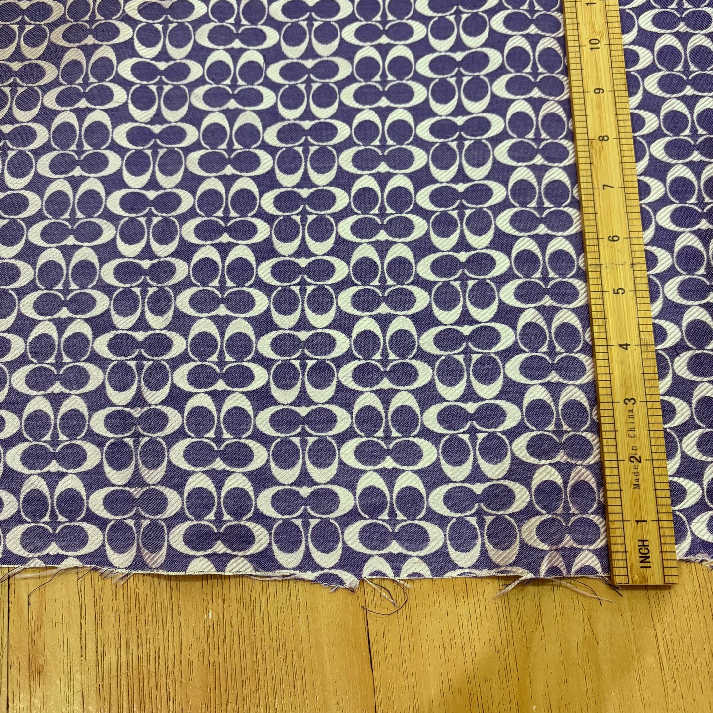 Coach Jacquard Fabric Purplish Blue