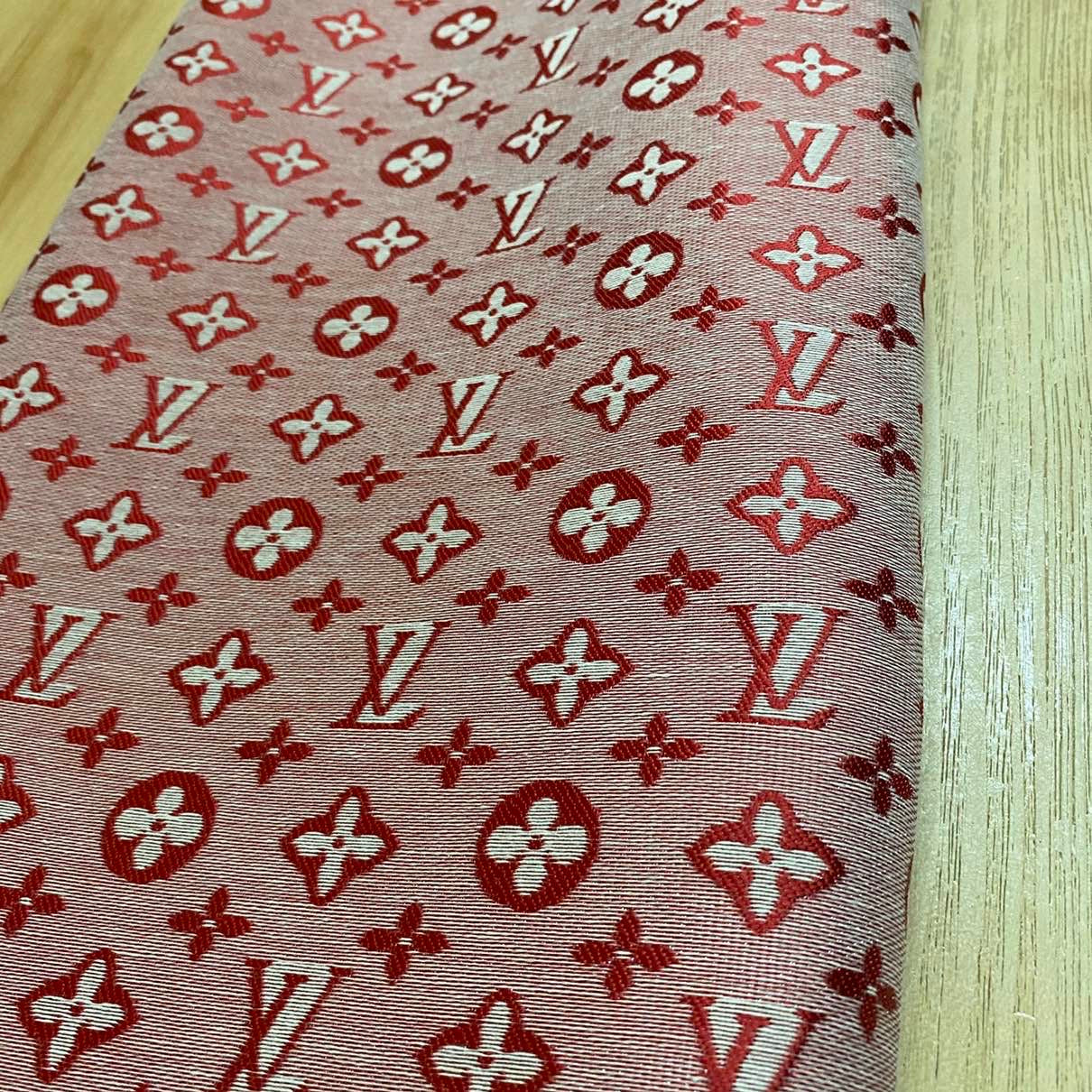 Louis Vuitton LV Fabric red - FabricViva