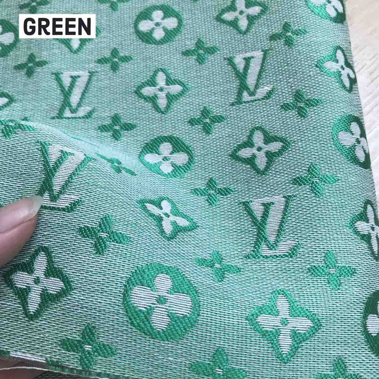 Louis Vuitton LV Fabric green - FabricViva
