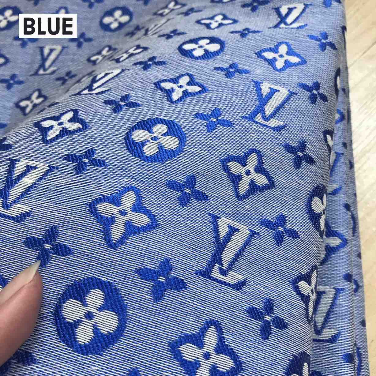 Louis Vuitton LV Fabric blue - FabricViva