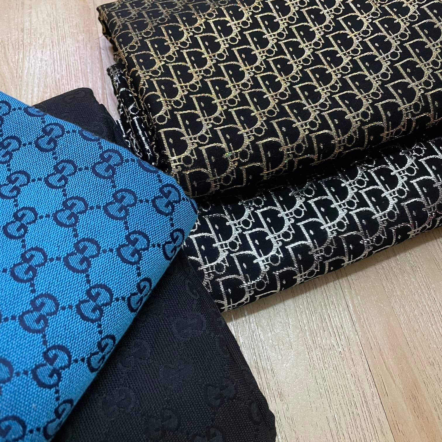 Dior Fabric Silver and Gold - FabricViva