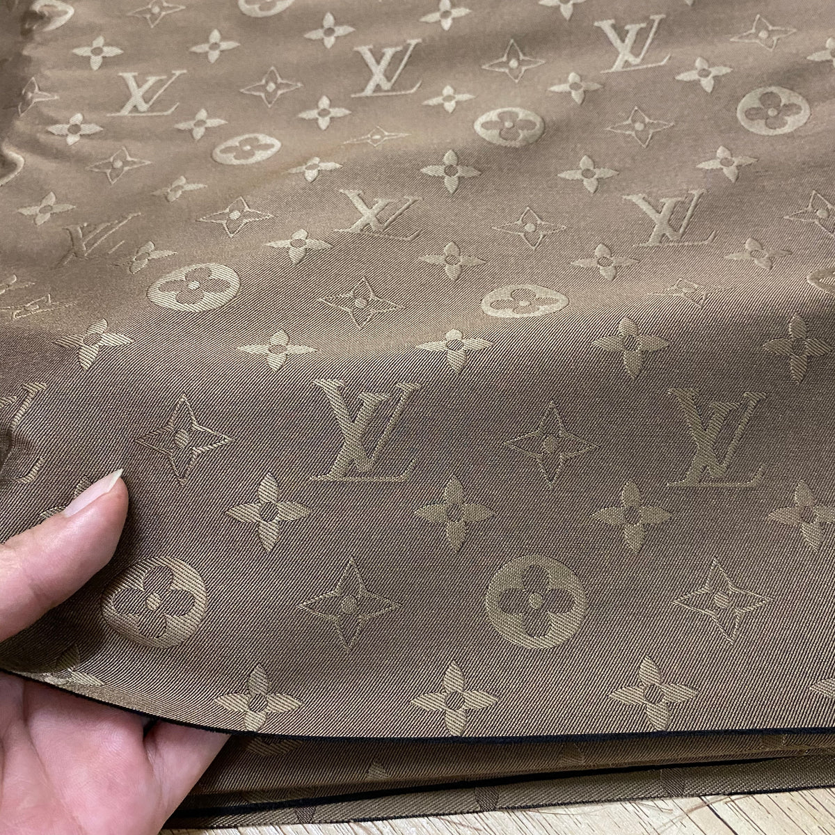 L14 Jacquard Fabric Taupe Brown
