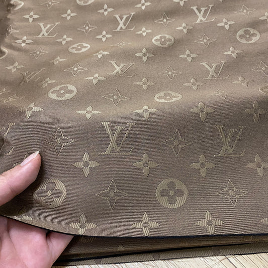L14 Jacquard Fabric Taupe Brown