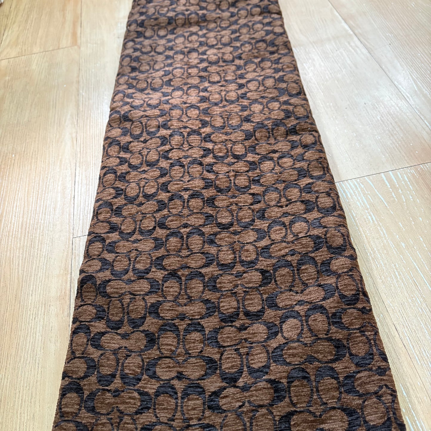 C08 Chenille Jacquard Fabric Brown