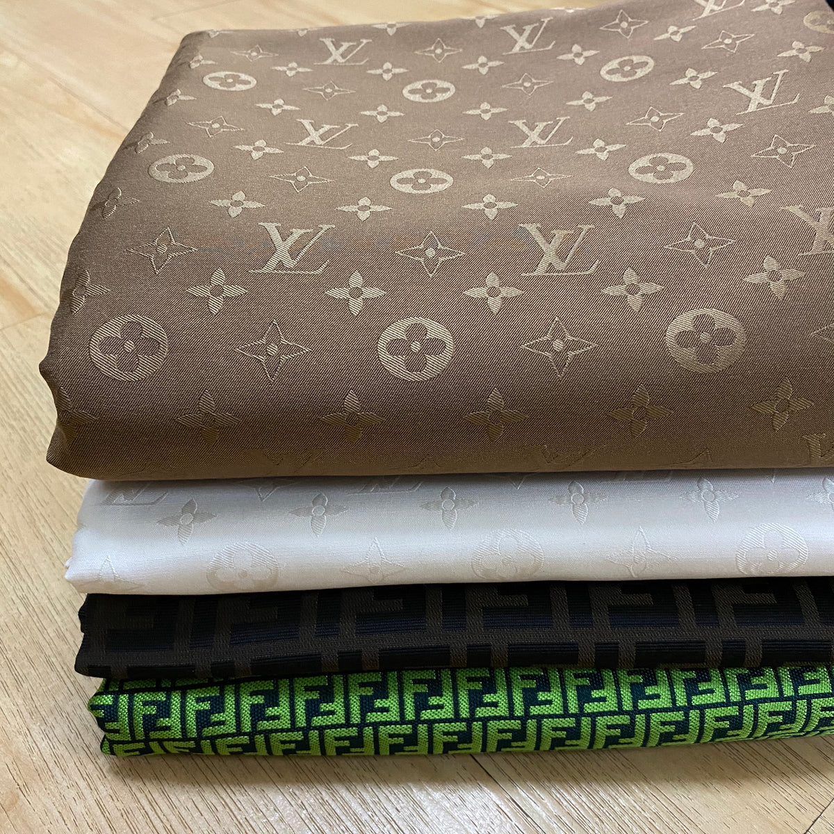 L14 Jacquard Fabric Taupe Brown