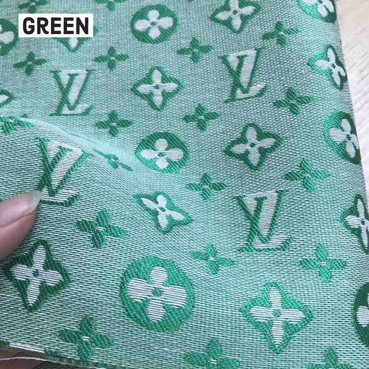 L01 Woven Jacquard fabric Blue Red Green Black