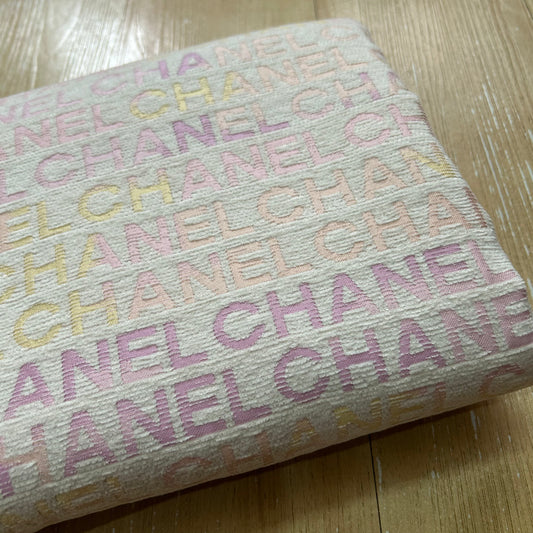Chanel Chenille Jacquard Fabric Pink