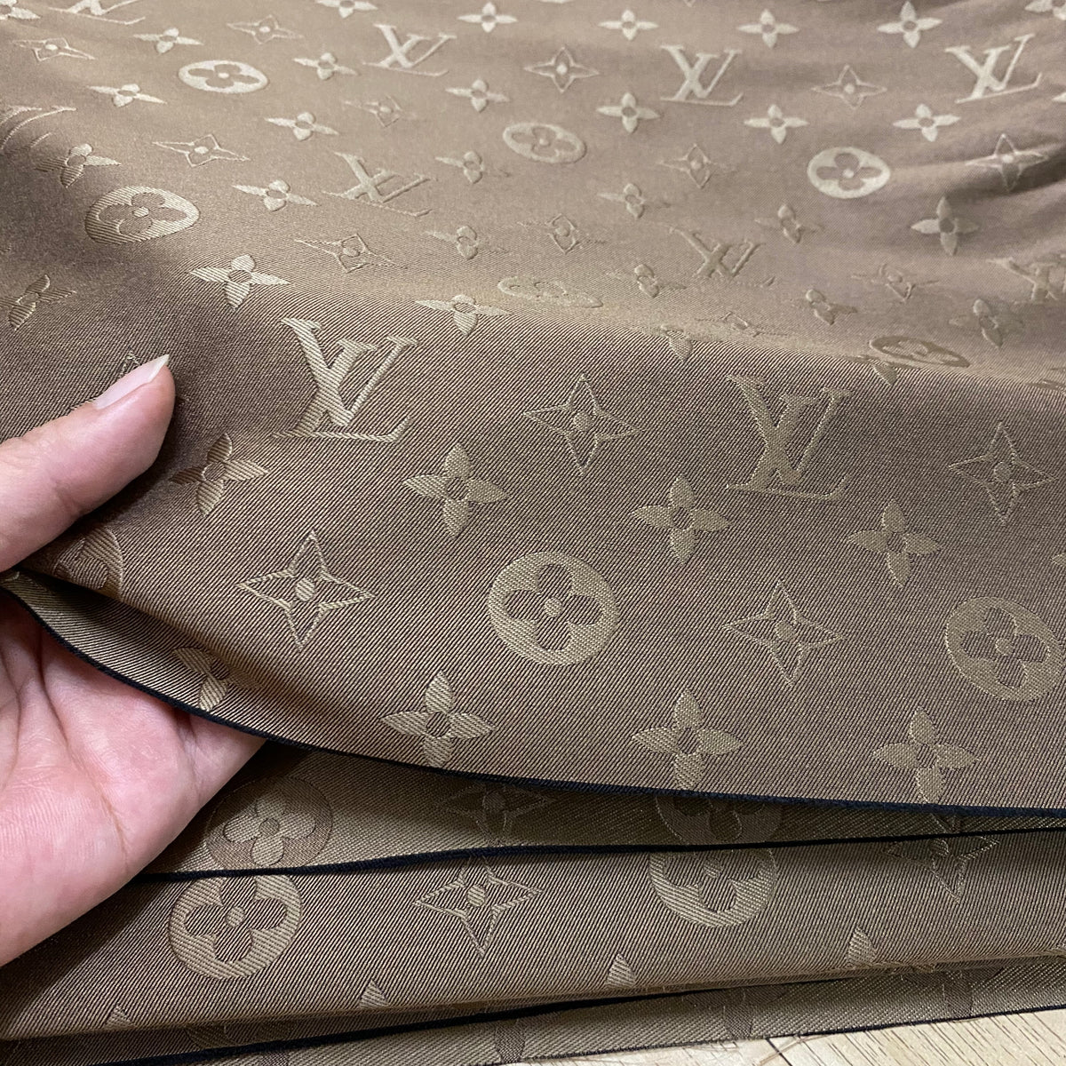 L14 Jacquard Fabric Taupe Brown