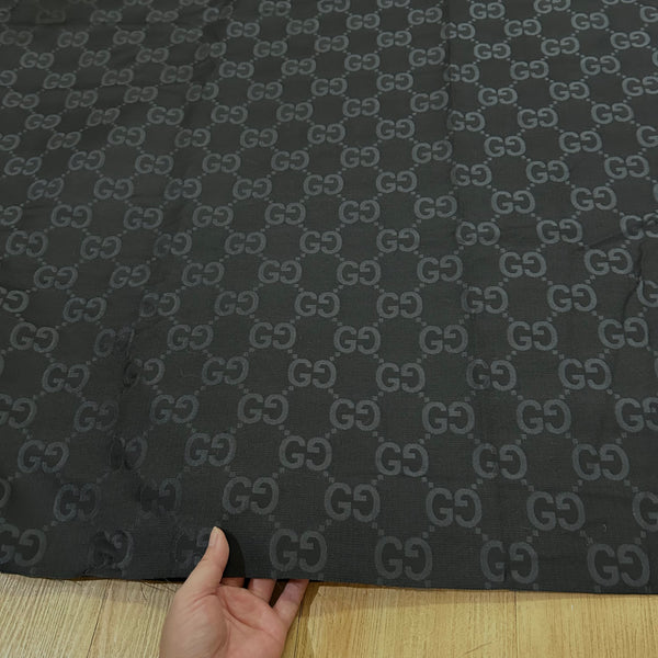 G36 Jacquard Fabric Large GG Black