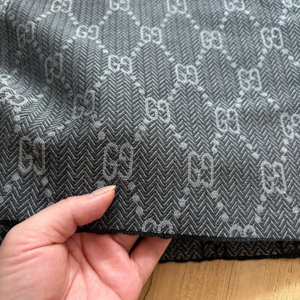 Gucci Jacquard Fabric Grey G39 GG Monogram 