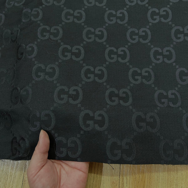 G36 Jacquard Fabric Large GG Black