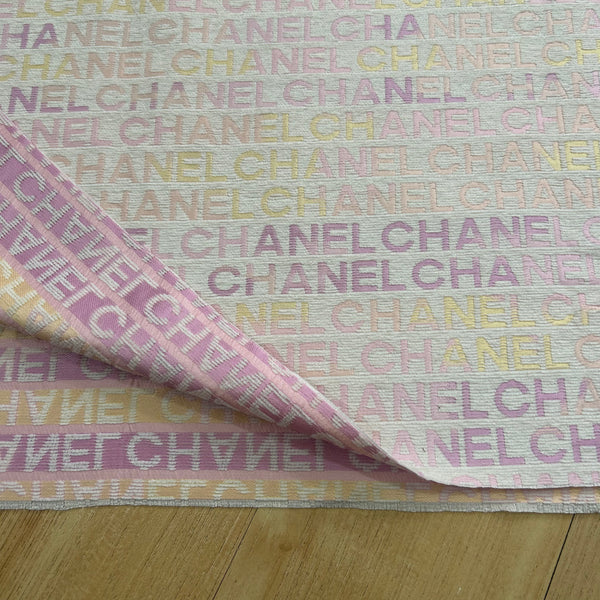 C06 Chenille Jacquard Fabric Pink