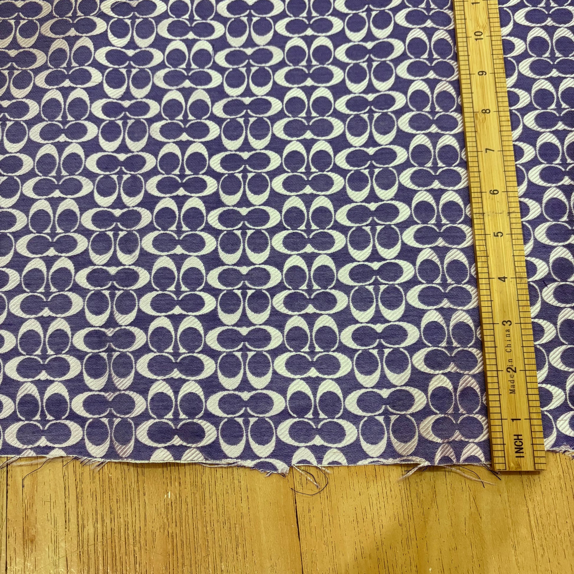 Coach Jacquard Fabric Purplish Blue