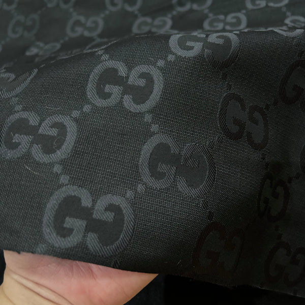 G36 Jacquard Fabric Large GG Black