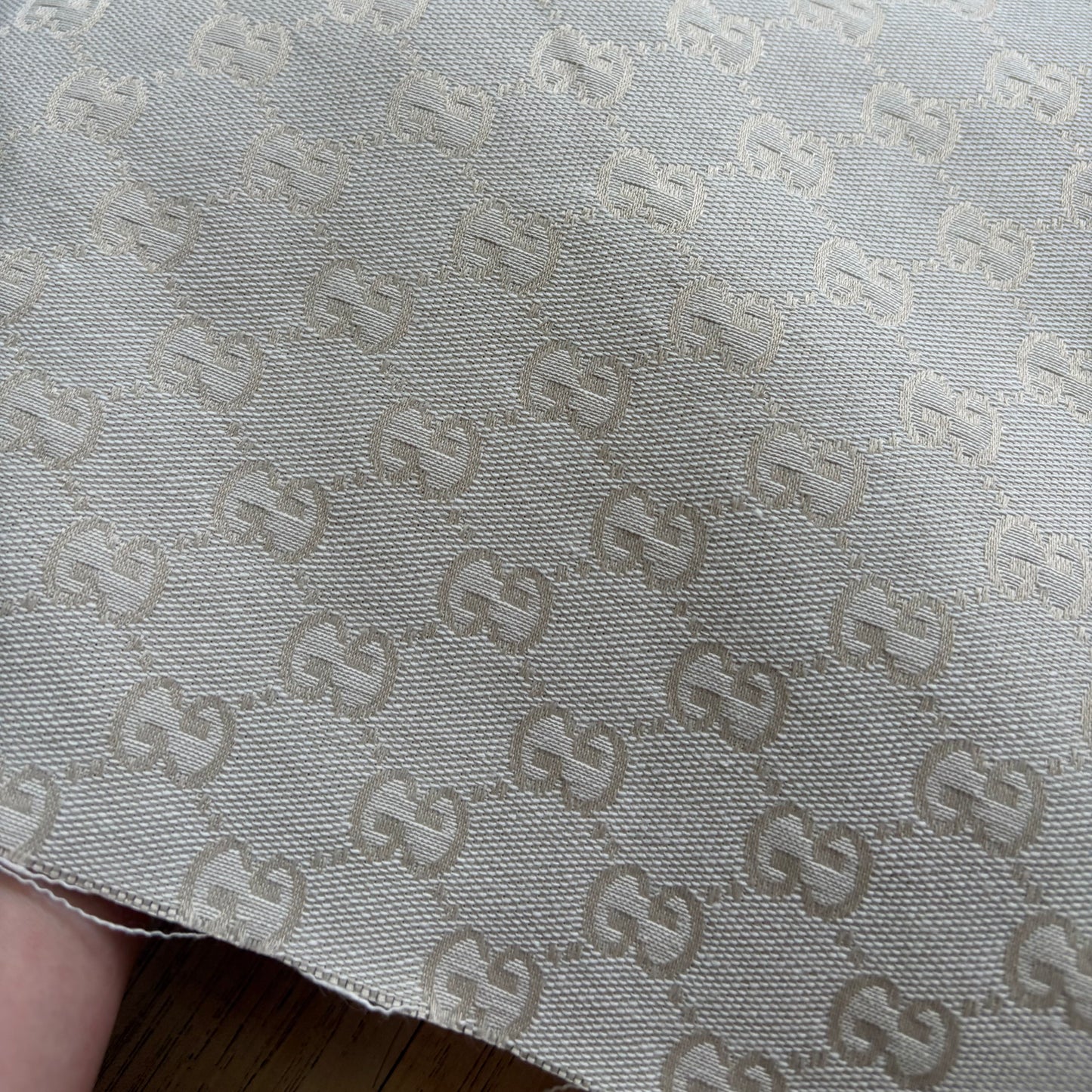 G41 Jacquard Canvas Fabric Greyish Beige