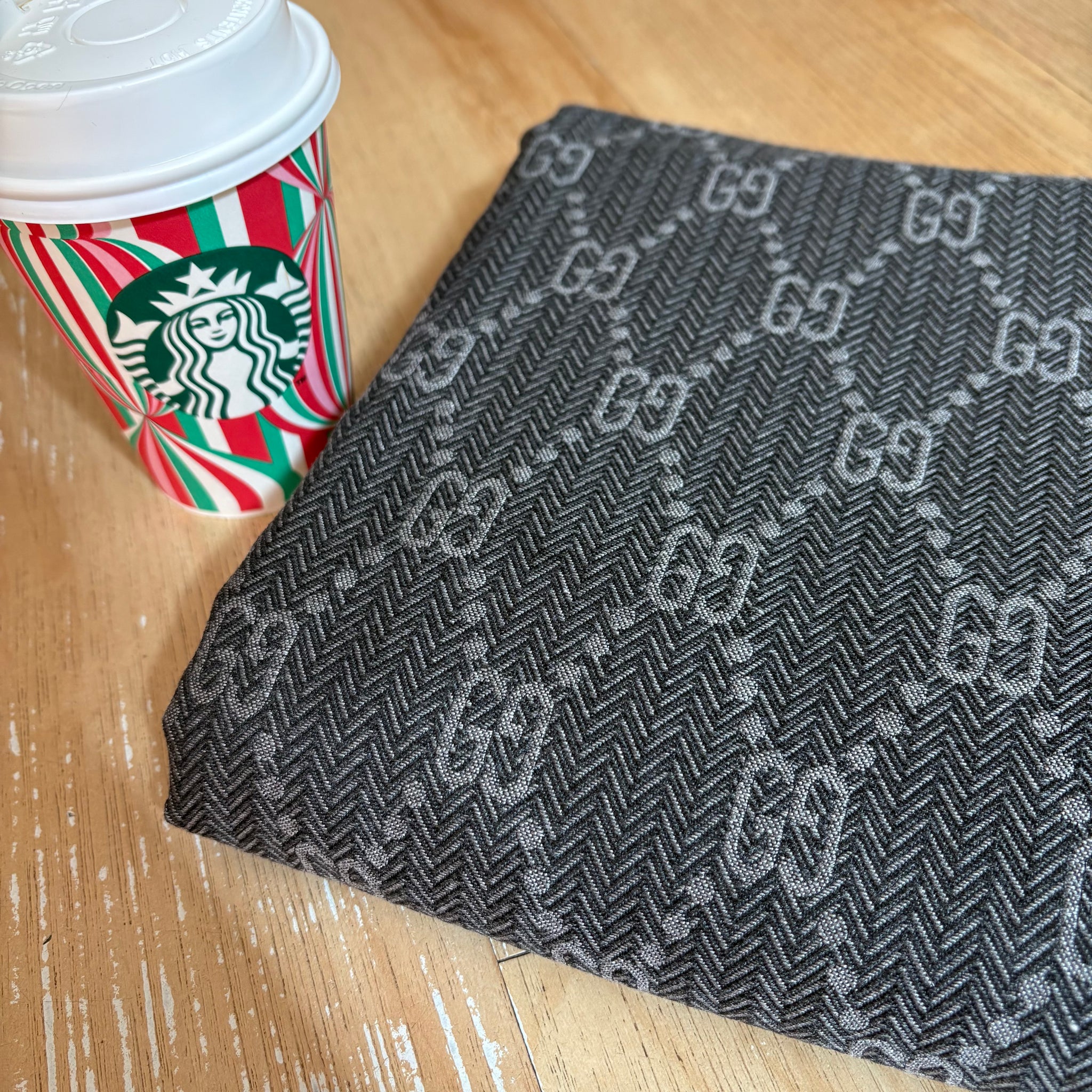 Gucci Jacquard Fabric Grey G39 GG Monogram 