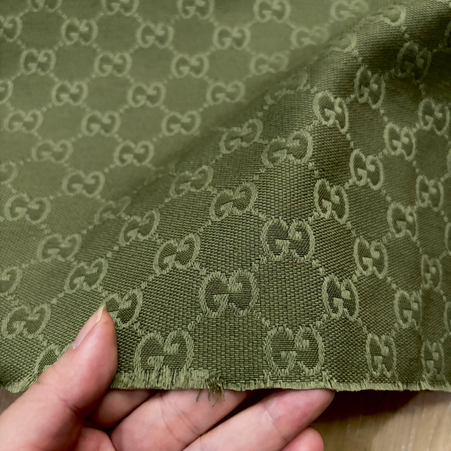 G40 Jacquard Fabric Avocado Green