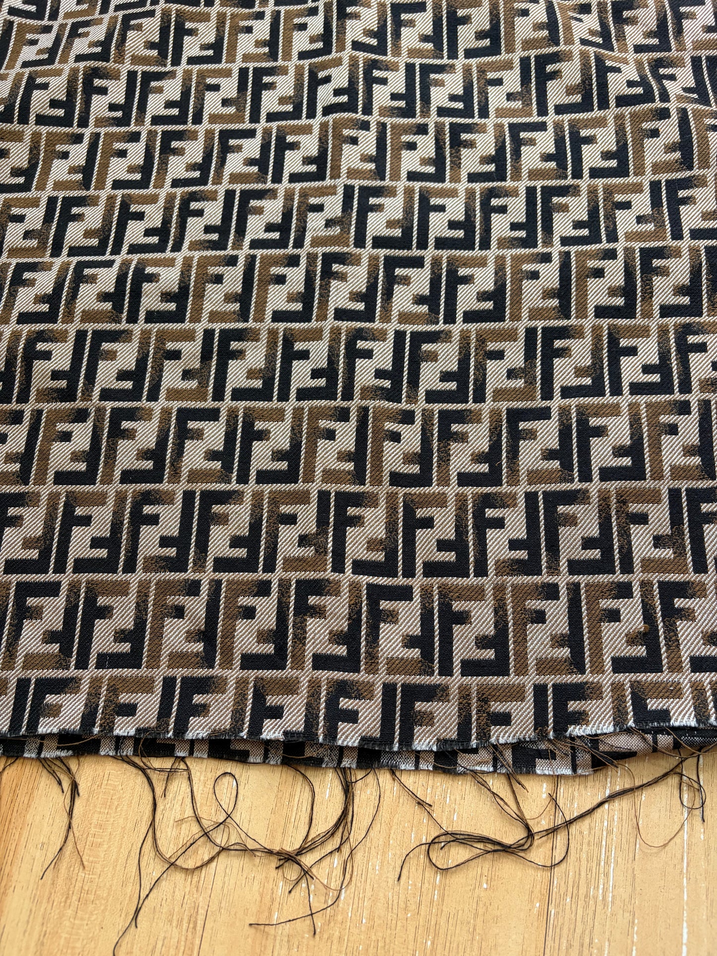 Fendi Jacquard Fabric Brown Beige