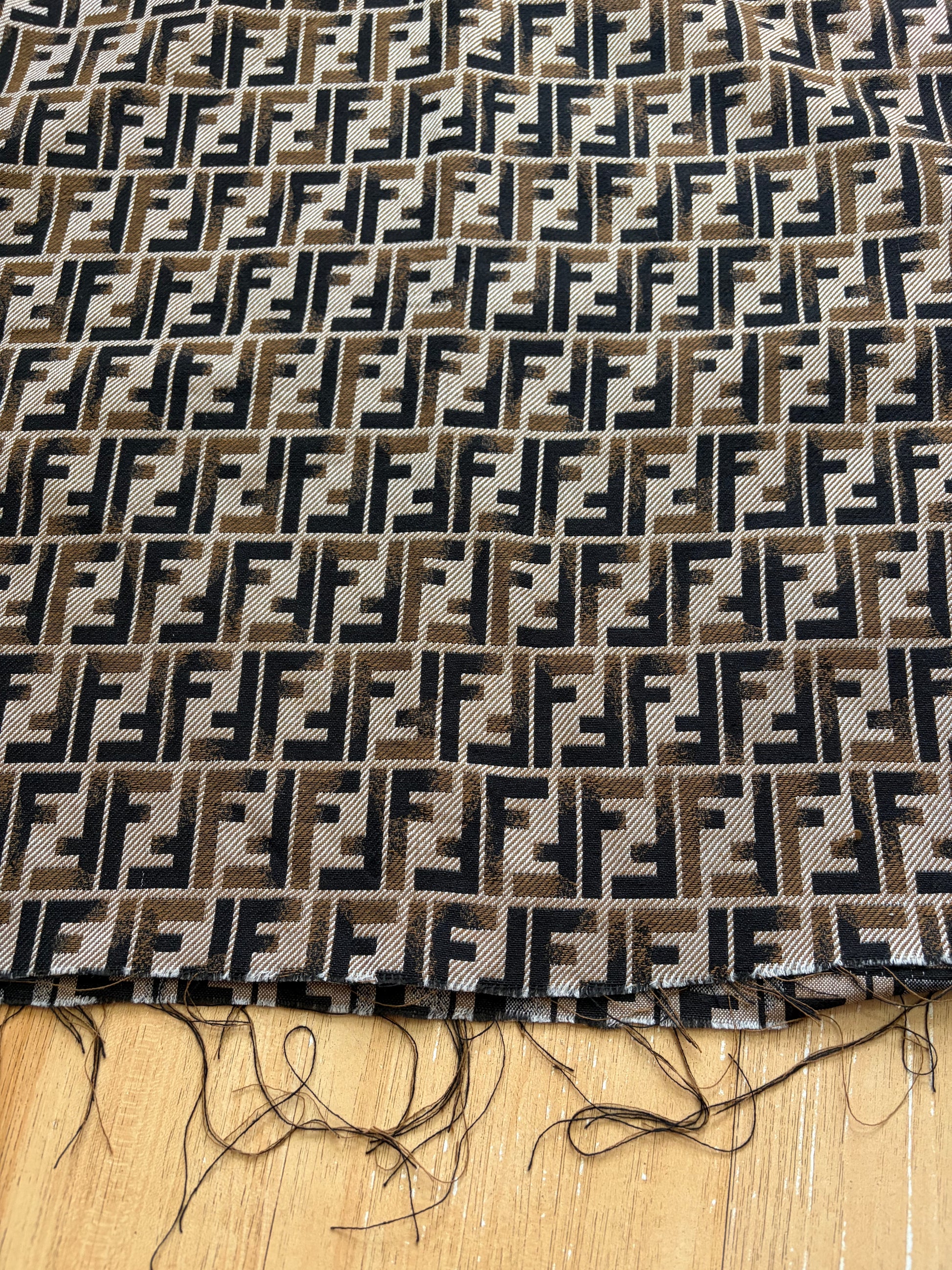 Fendi Jacquard Fabric Brown Beige