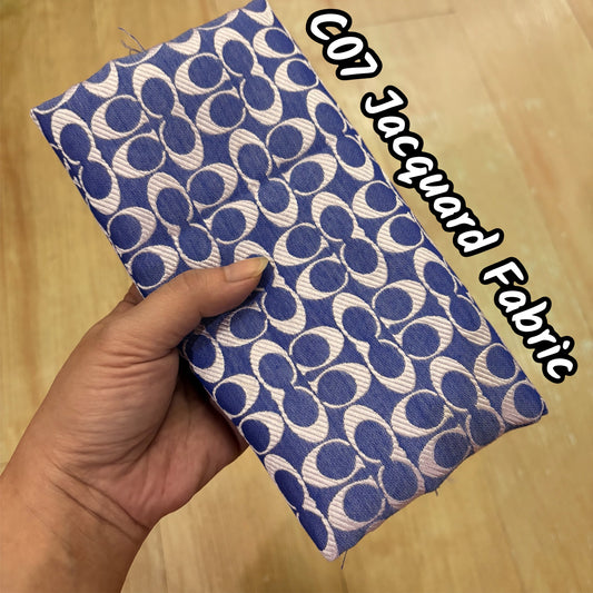 Coach Jacquard Fabric Purplish Blue