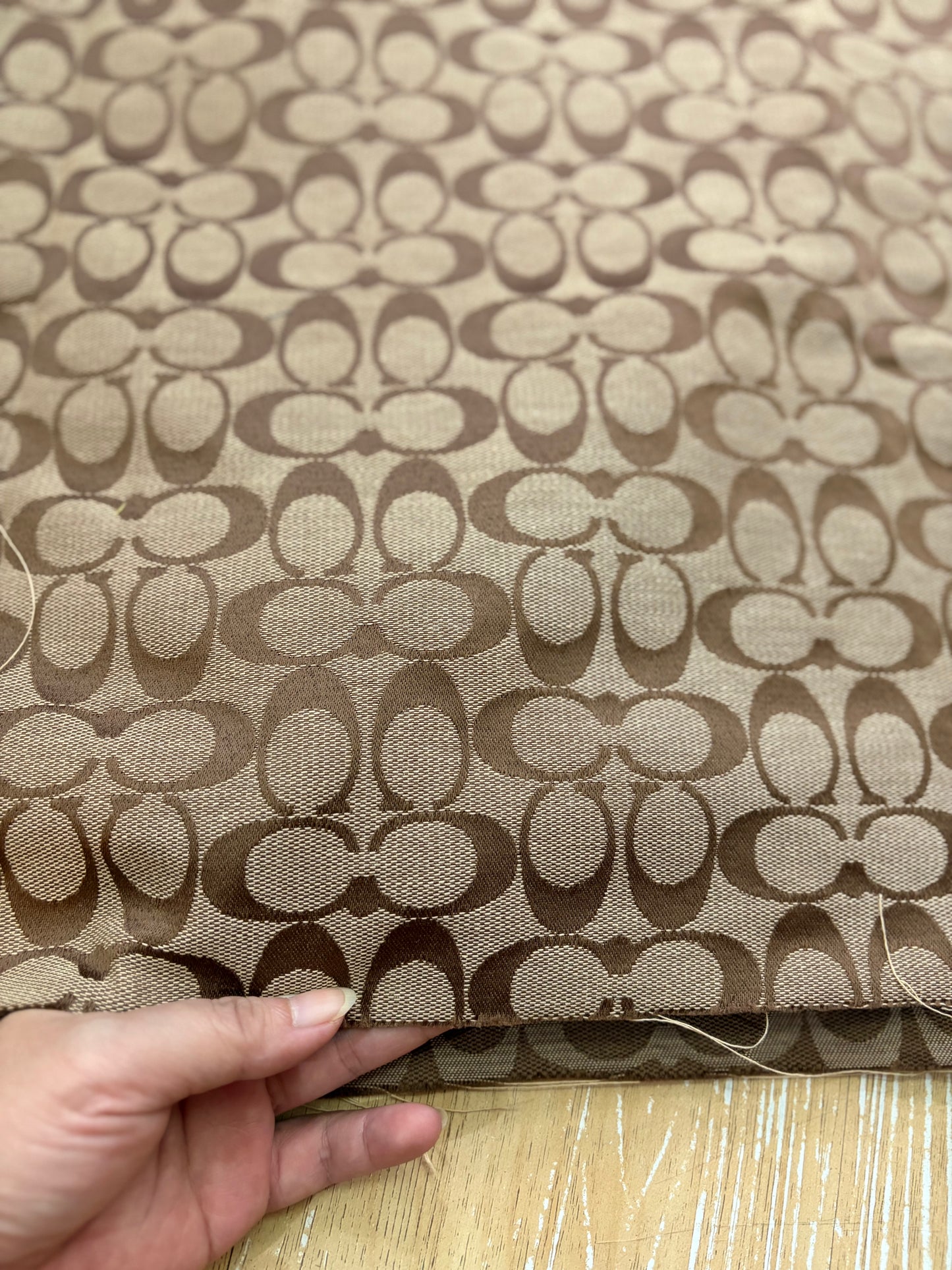 C09 Jacquard Fabric Classic Tan