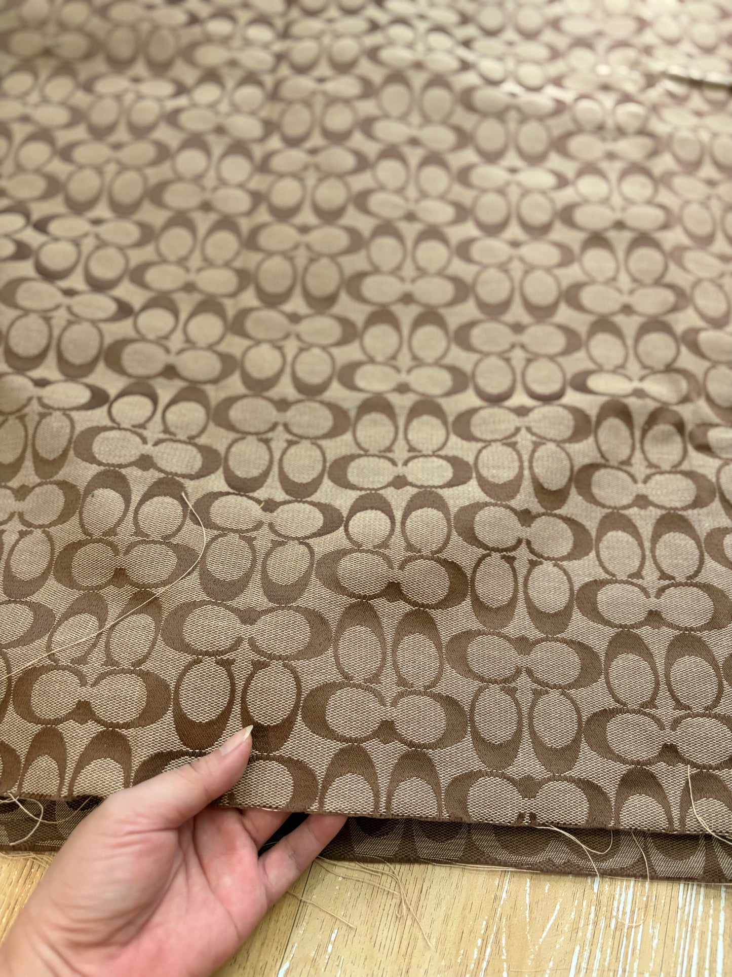 C09 Jacquard Fabric Classic Tan