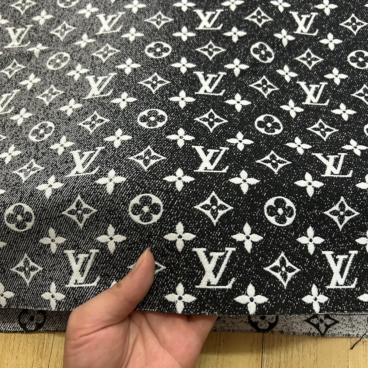 LV Monogram Jacquard Denim Grey