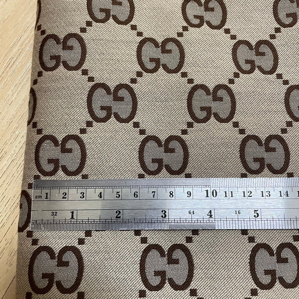 G28 Jacquard Fabric Khaki Large GG