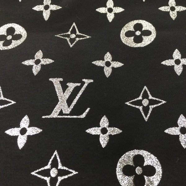 LV Fabric Black and Silver