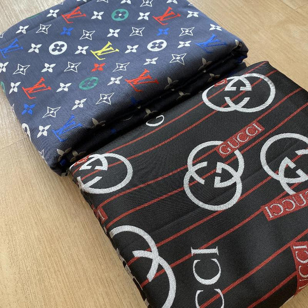 Designer Inspired Gucci Fabric GG logo Fabric by the yard