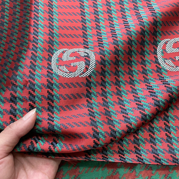 G29 Jacquard Fabric Plaid Red Green