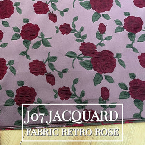 J07 Jacquard Fabric Retro Rose