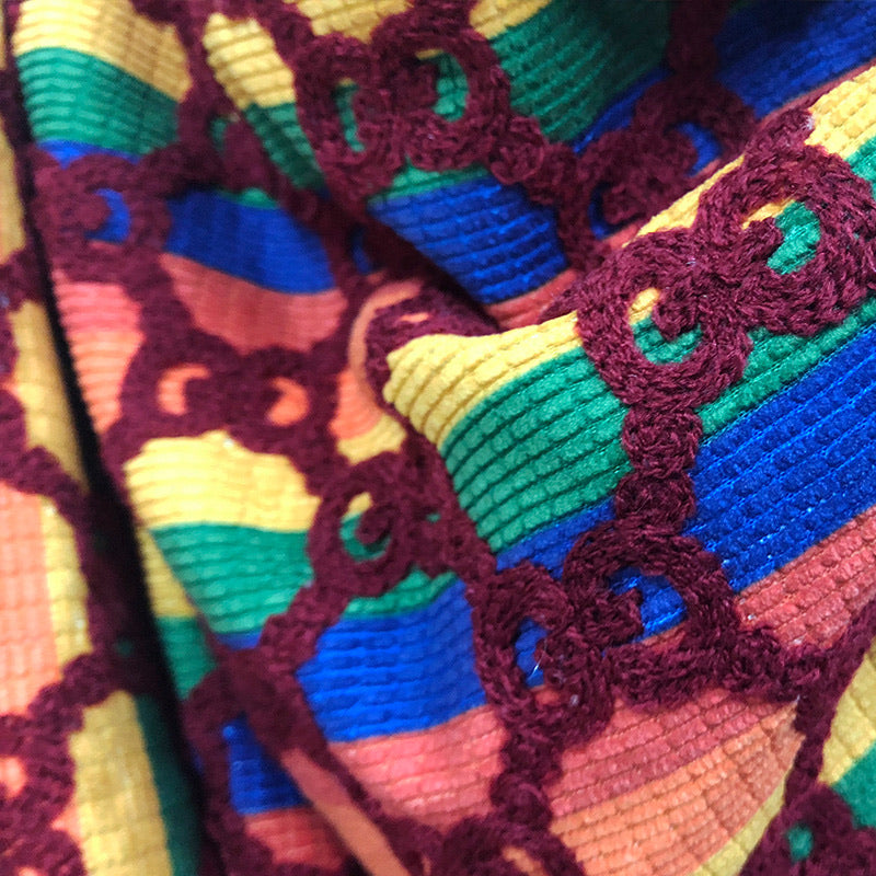 Gucci Rainbow Printed GG Fabric Fashion Fabric - FabricViva
