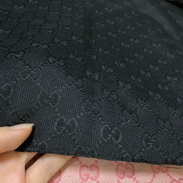 G13 Jacquard Fabric Black and Pink