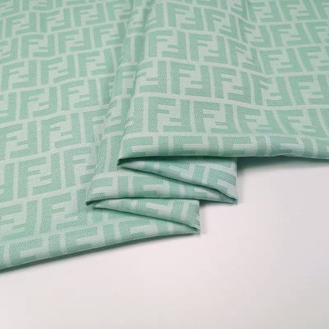 Designer Inspired Fendi Fabric Mint by the yard