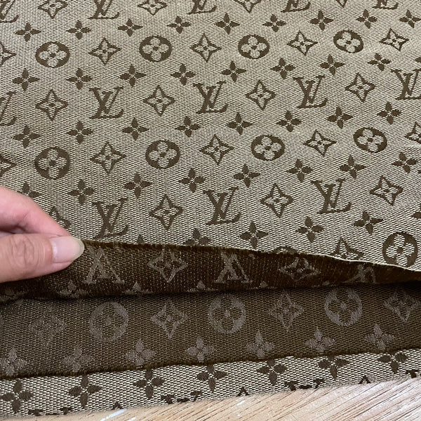 Designer Inspired LV Fabric Classic Tan and Brown