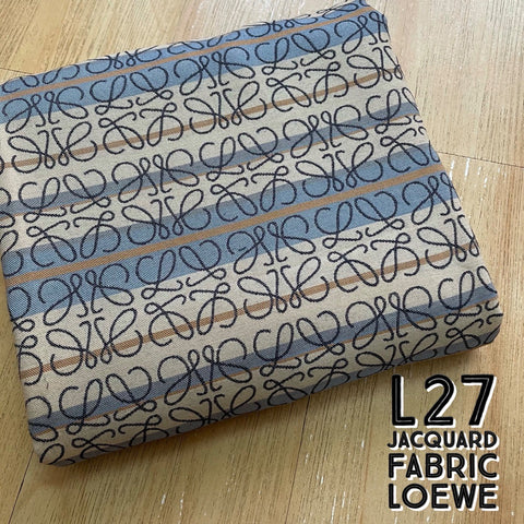 L27 Striped Anagram Jacquard Fabric