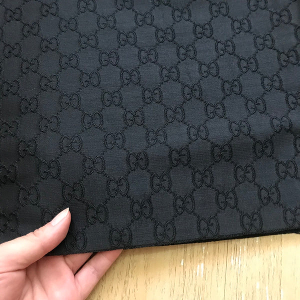 G33 Jacquard Fabric Black Brown