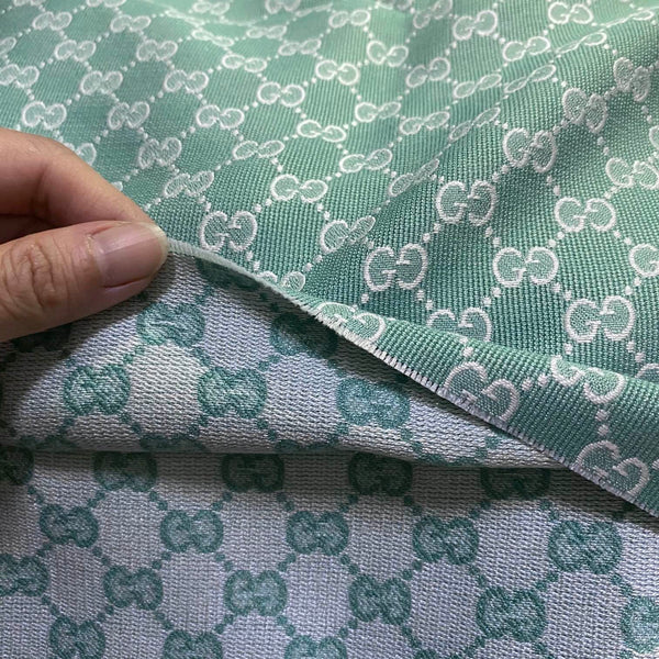 G12 Jacquard Fabric Turquoise