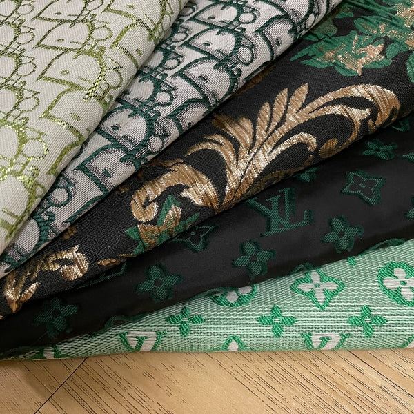 (Clearance Sale) 5 Yards Fabric Bundle Green