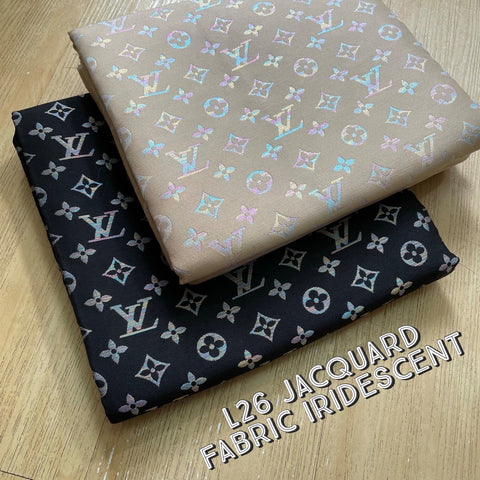 L26 Jacquard Fabric Iridescent on Nude and Black