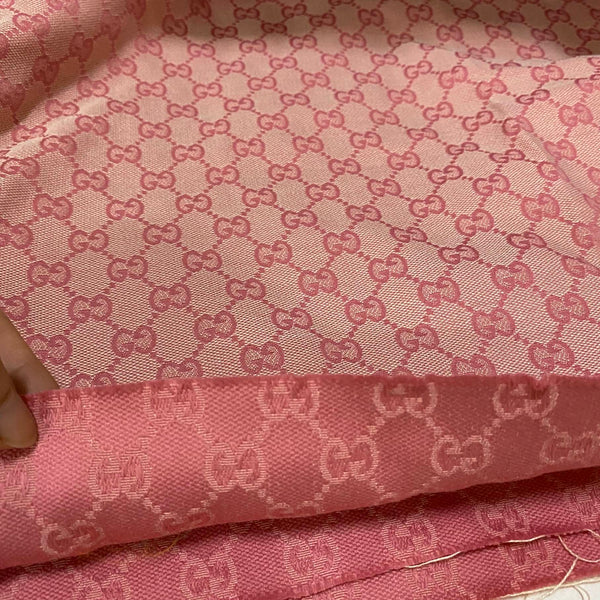 Designer Inspired Gucci Fabric Pink