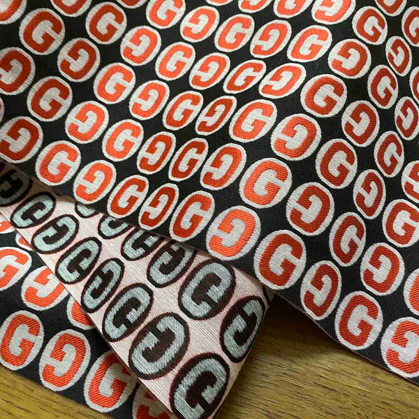 Gucci Fabric Red G on Black