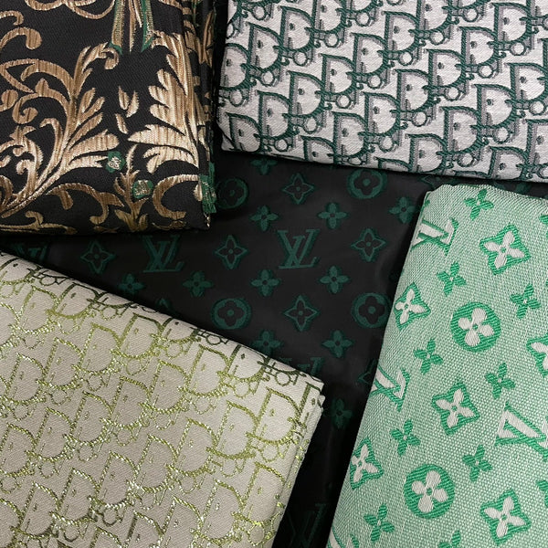 (Clearance Sale) 5 Yards Fabric Bundle Green