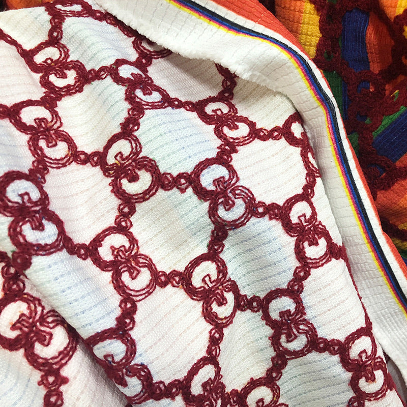 Gucci Rainbow Printed GG Fabric Fashion Fabric - FabricViva
