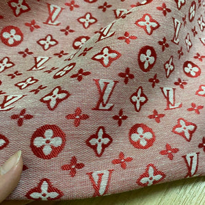 Louis Vuitton LV Fabric red - FabricViva